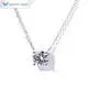 White Gold Lab Diamond Pendant Necklace 3