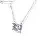 White Gold Lab Diamond Pendant Necklace 4