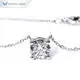 White Gold Lab Diamond Pendant Necklace 5