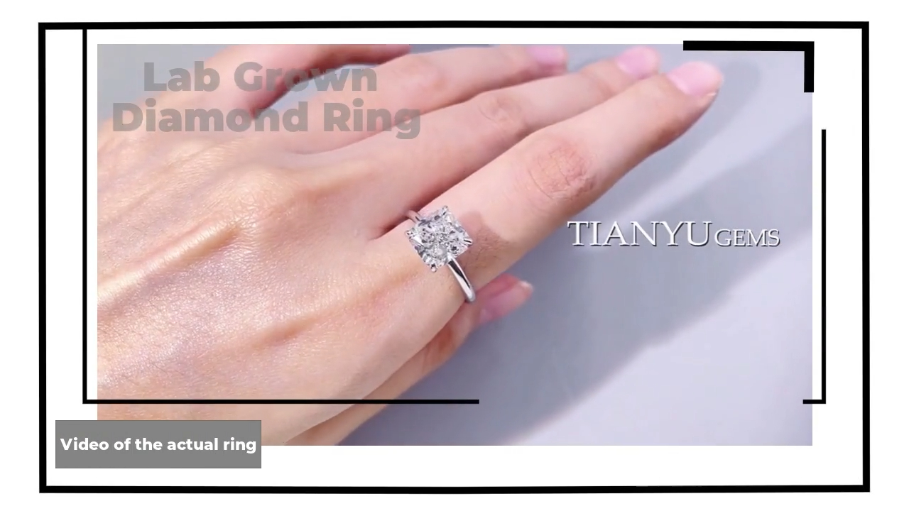 Top lab diamond wedding rings Factory | Tianyu gems 4