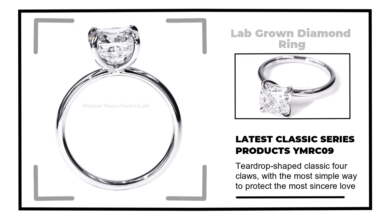 Top lab diamond wedding rings Factory | Tianyu gems 3