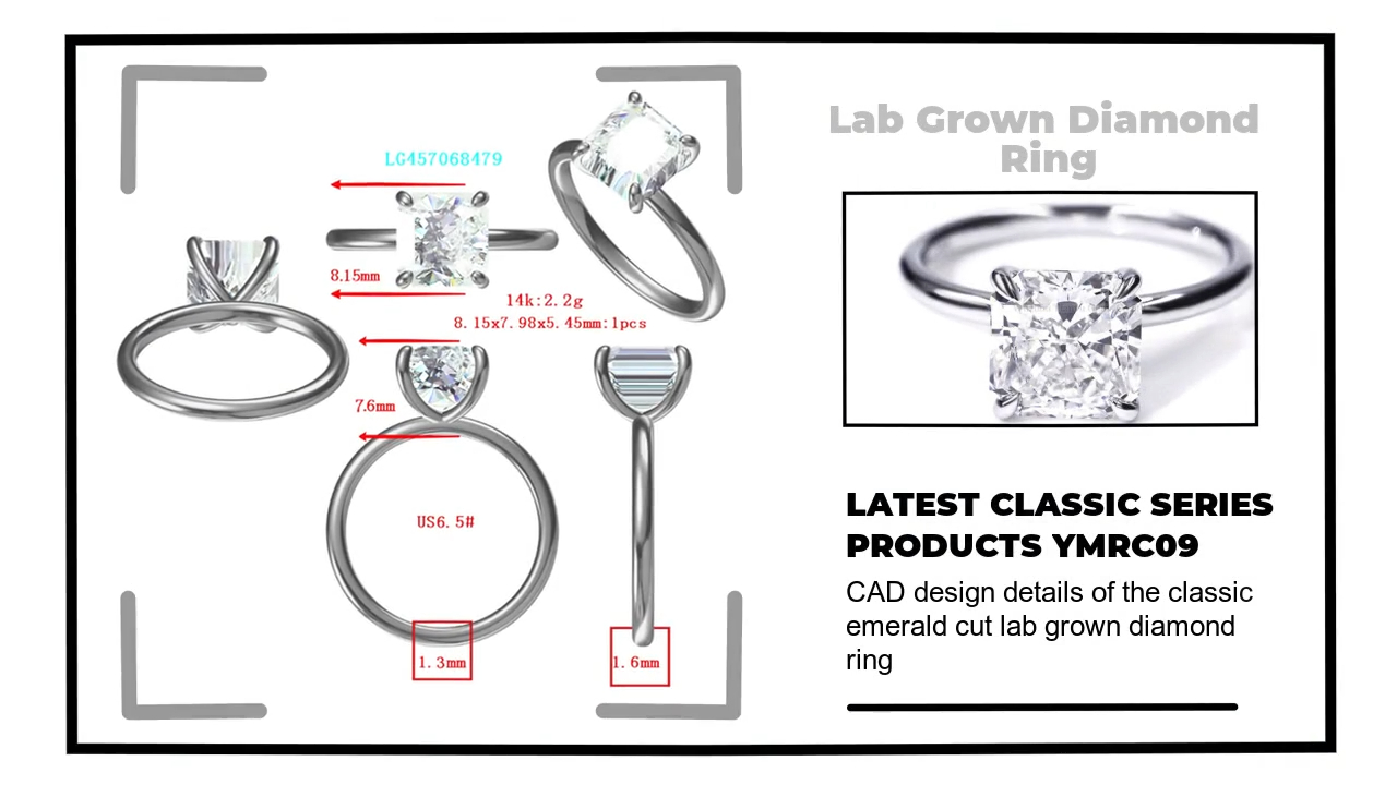 Top lab diamond wedding rings Factory | Tianyu gems 2