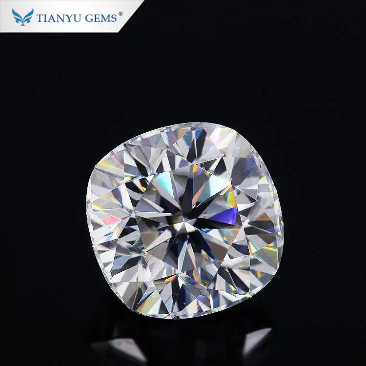 Tianyu gems cushion heart&amp;arrow cut VVS moissanite synthetic diamond stone 1