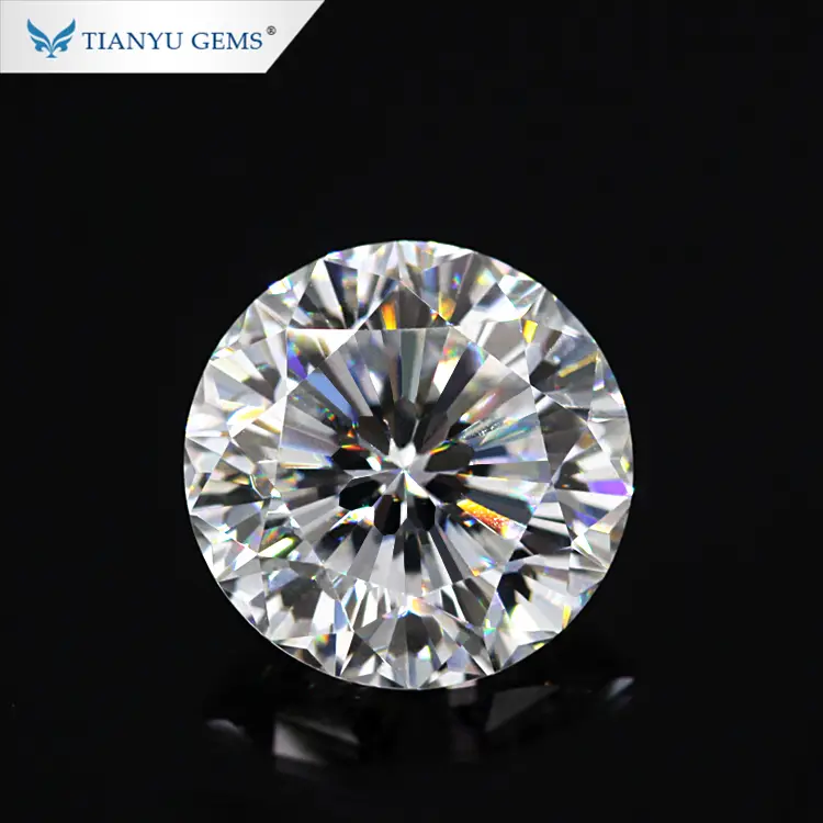 Tianyu gems 1ct GH VVS 9 hearts&amp;flower cut loose moissanite diamond wholesale 1