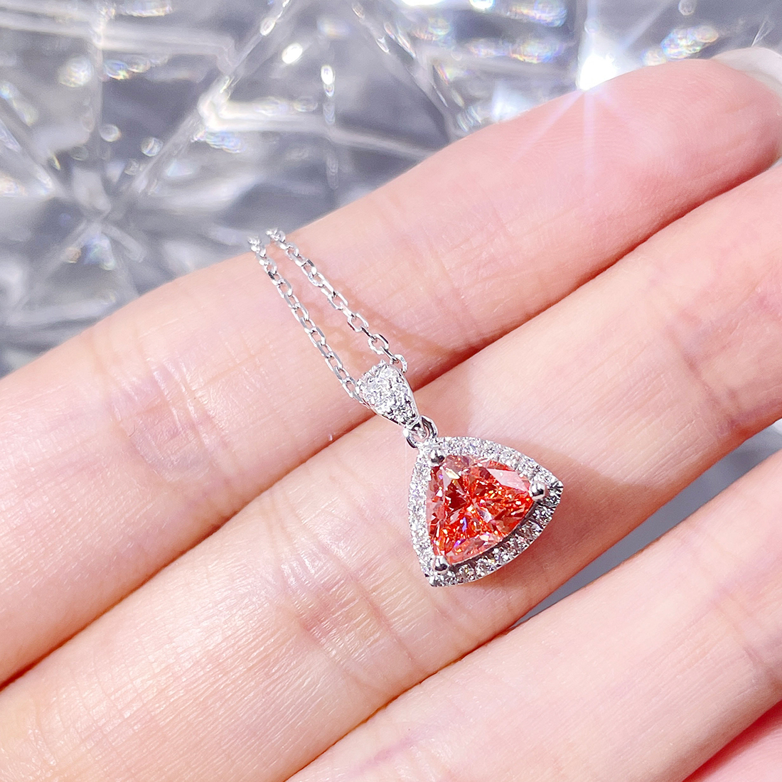 Tianyu gems | Custom lab diamond pendant necklace Factory 8