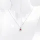 White Gold Trillion Cut Lab Diamond Necklace 5