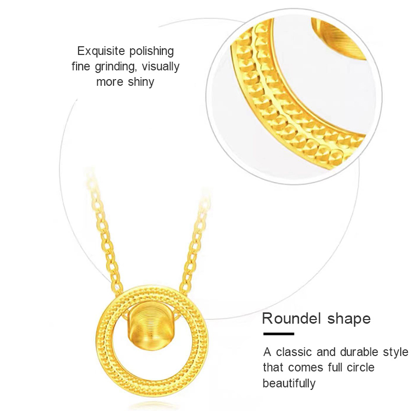 Tianyu Gems customed 24K pure gold fashion necklace for women 4