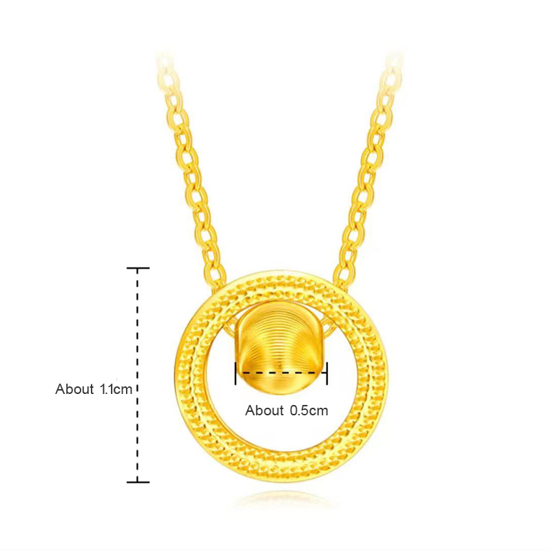 Tianyu Gems customed 24K pure gold fashion necklace for women 3