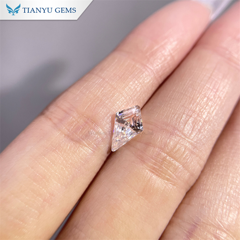 Tianyu Gems Customized Kite Cut Moissanite 8