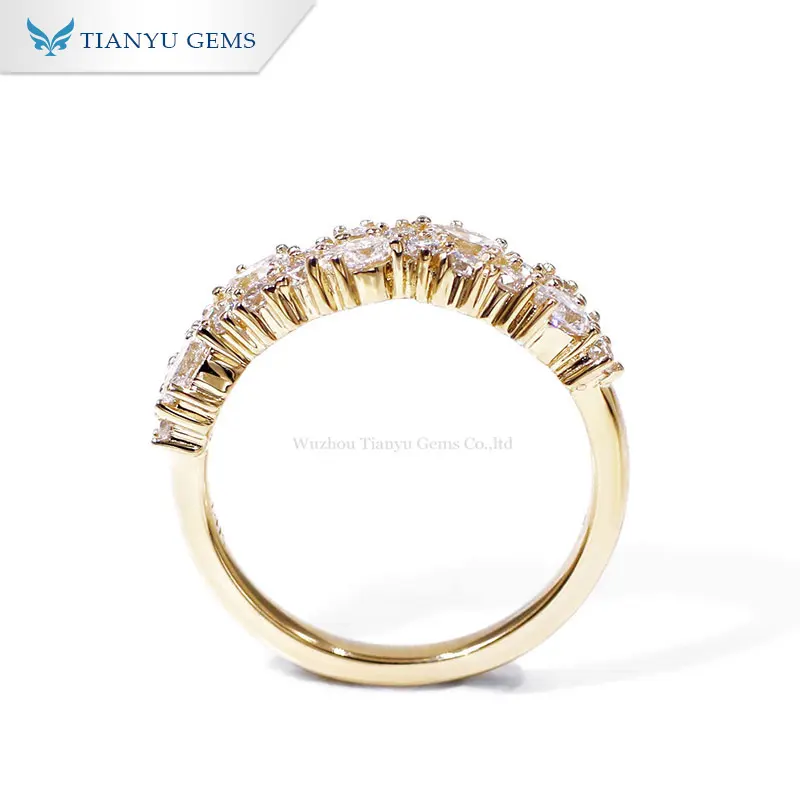 Wholesale diamond anniversary bands Suppliers | Tianyu gems 4