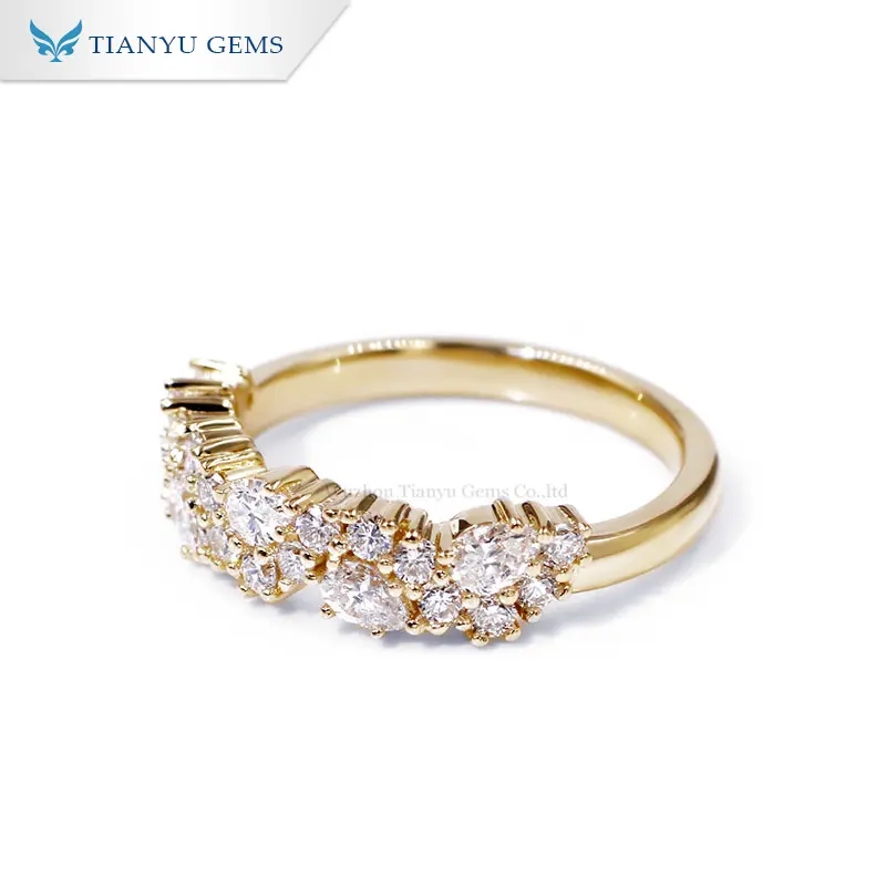 Wholesale diamond anniversary bands Suppliers | Tianyu gems 3