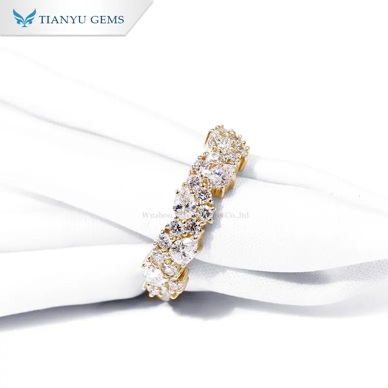 Wholesale diamond anniversary bands Suppliers | Tianyu gems 5