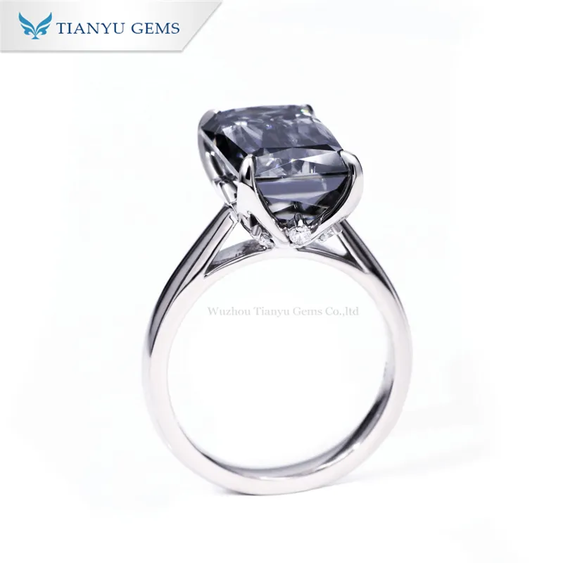 Tianyu gems | High-quality emerald cut emerald engagement rings Suppliers 3