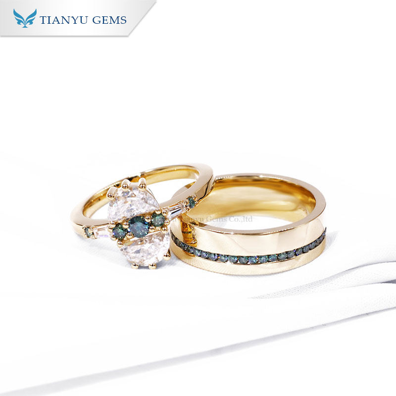 Tianyu gems | Custom wedding latest couple rings gold Company 7