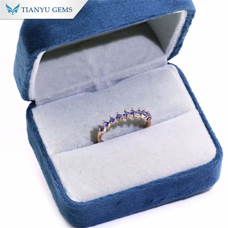 10K Rose Gold Sapphire Ring Band: Elegant Craftsmanship for All Occasions 2