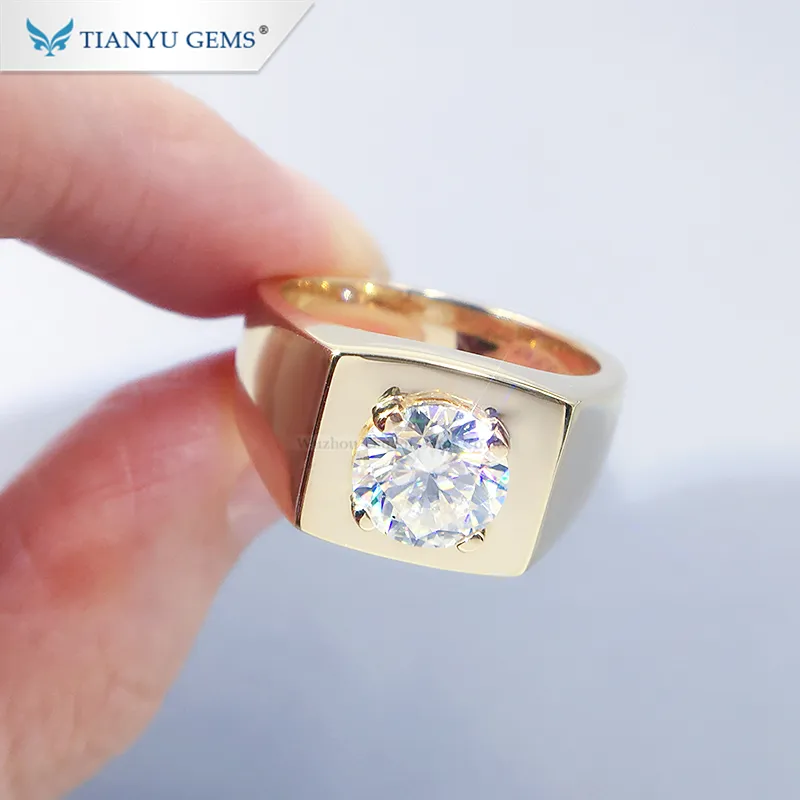 Custom male engagement rings Suppliers Manufacturer | Tianyu gems 4