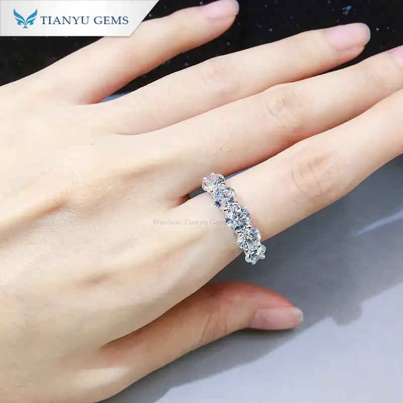 Best marriage rings for couples Factory | Tianyu gems 3