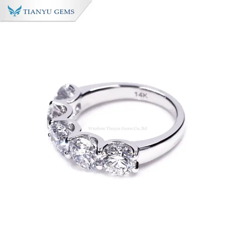 Best marriage rings for couples Factory | Tianyu gems 4