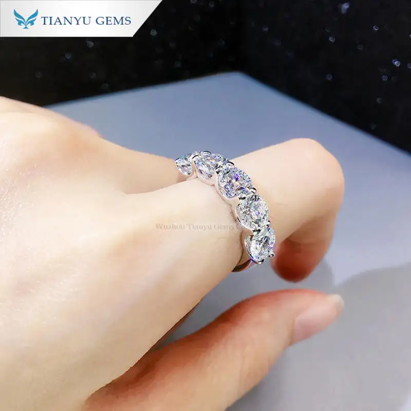 Best marriage rings for couples Factory | Tianyu gems 5
