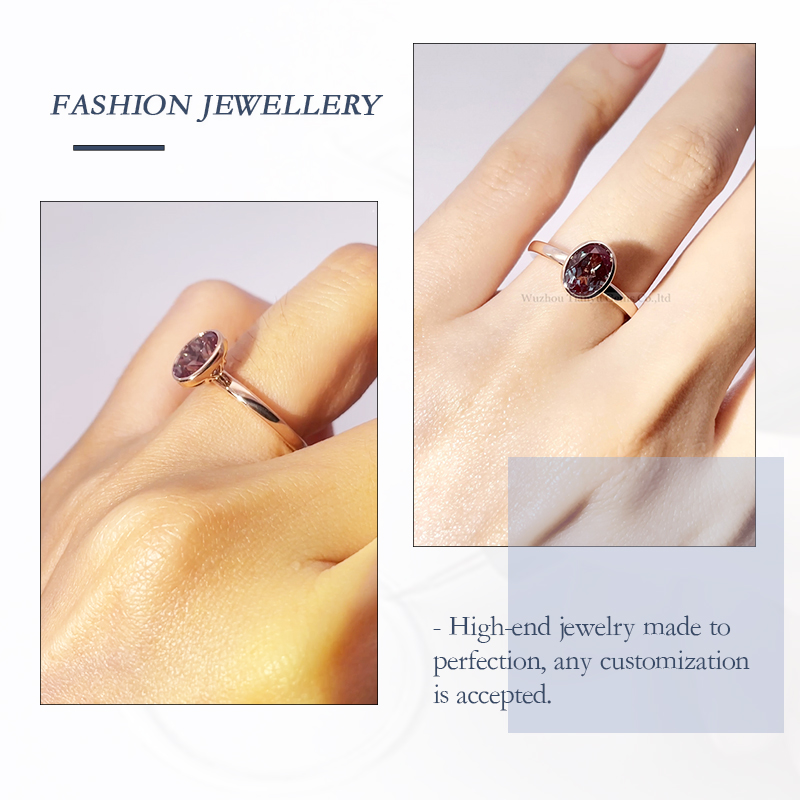 Custom green gemstone engagement rings Company Manufacturer | Tianyu gems 5