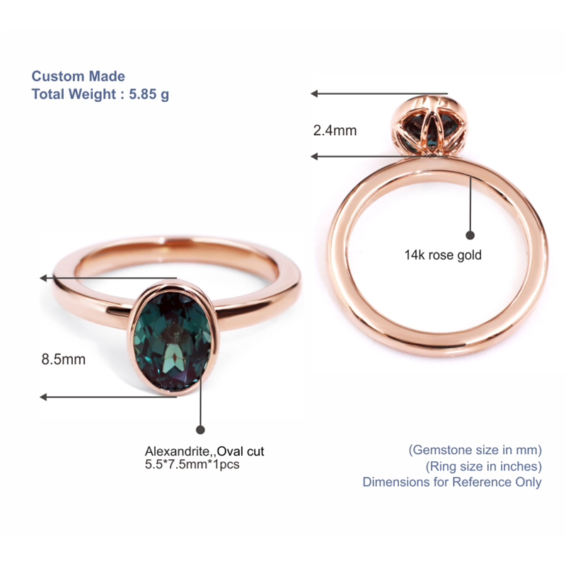 Custom green gemstone engagement rings Company Manufacturer | Tianyu gems 3
