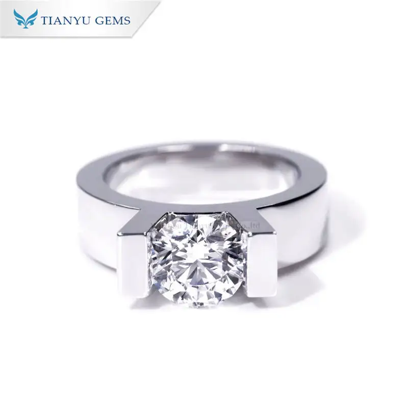 Top men's moissanite rings Suppliers | Tianyu gems 2