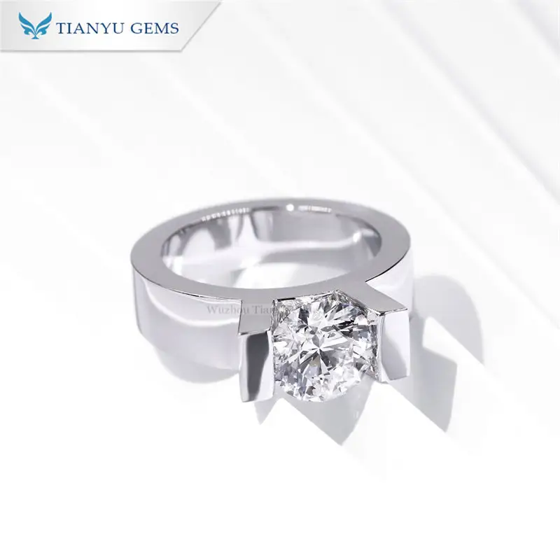 Top men's moissanite rings Suppliers | Tianyu gems 5