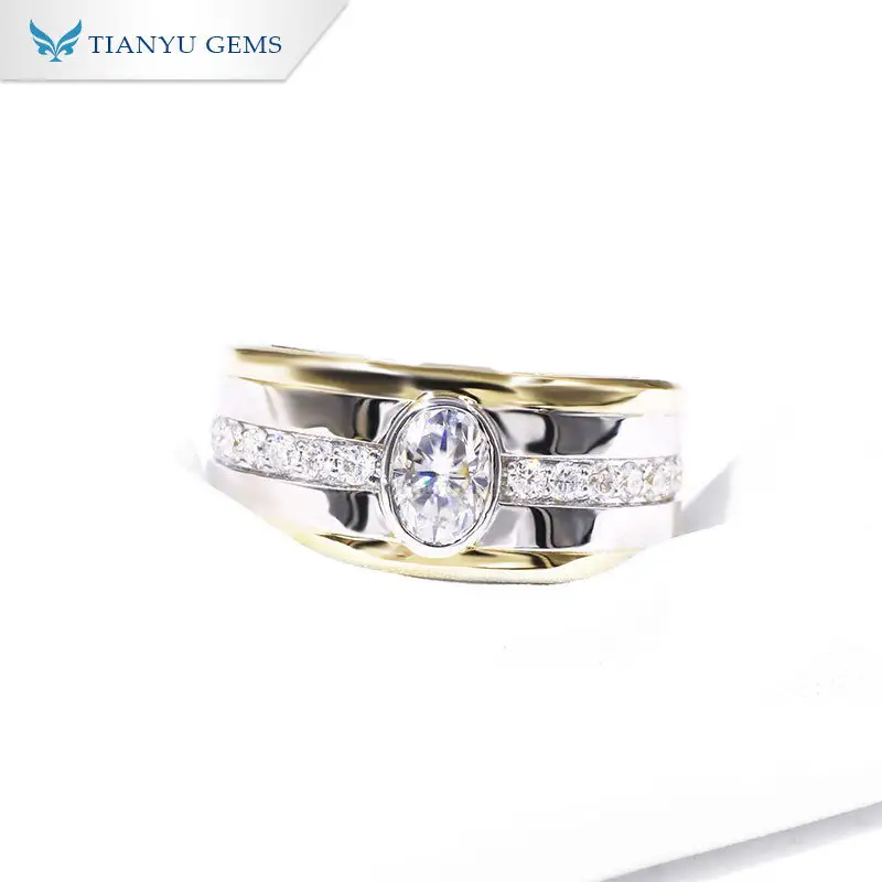 Tianyu gems | New mens gold emerald ring Suppliers 2