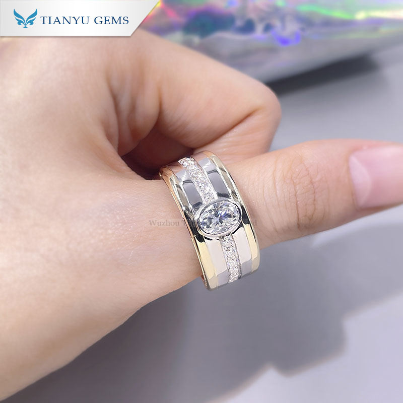 Tianyu gems | New mens gold emerald ring Suppliers 8
