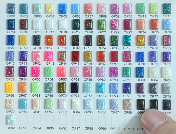 Synthetic Gemstone CP03 Light Blue Opal 7