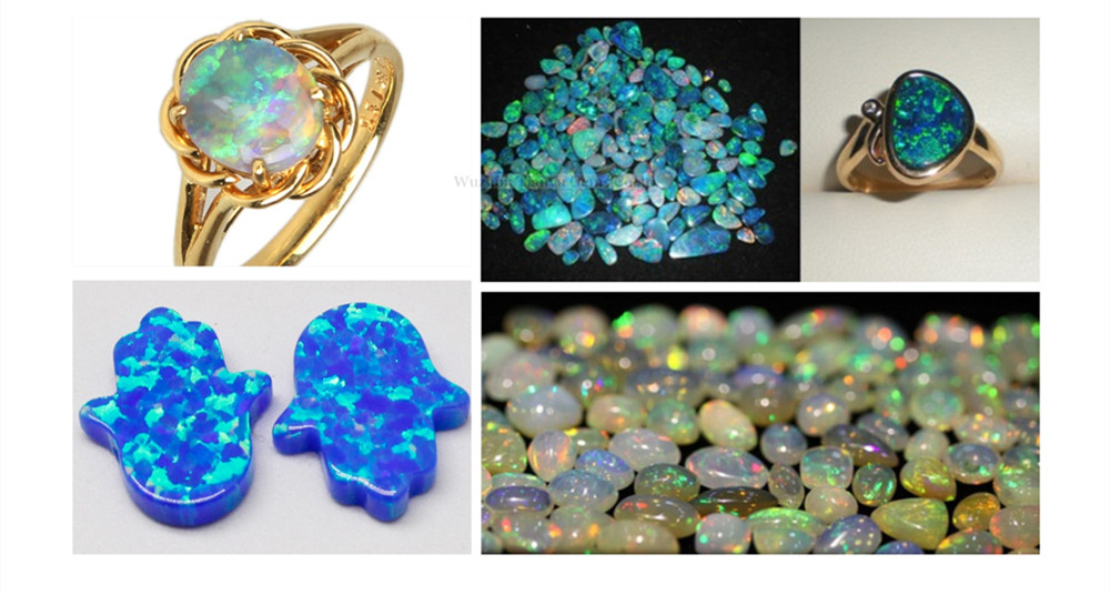 Synthetic Gemstone CP03 Light Blue Opal 8