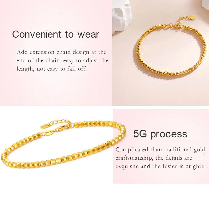 Tianyu Gems 24K Pure Gold Bracelet For Women 24K Gold Jewelry Wholesale 5