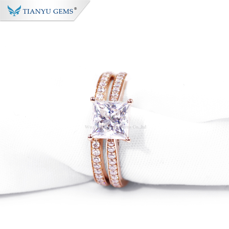 Custom affordable engagement ring sets Manufacturer | Tianyu gems 7