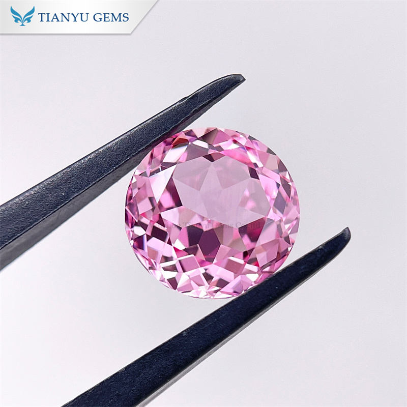 Lab Grown Gemstone Round Natural Cut Pink Sapphire 7