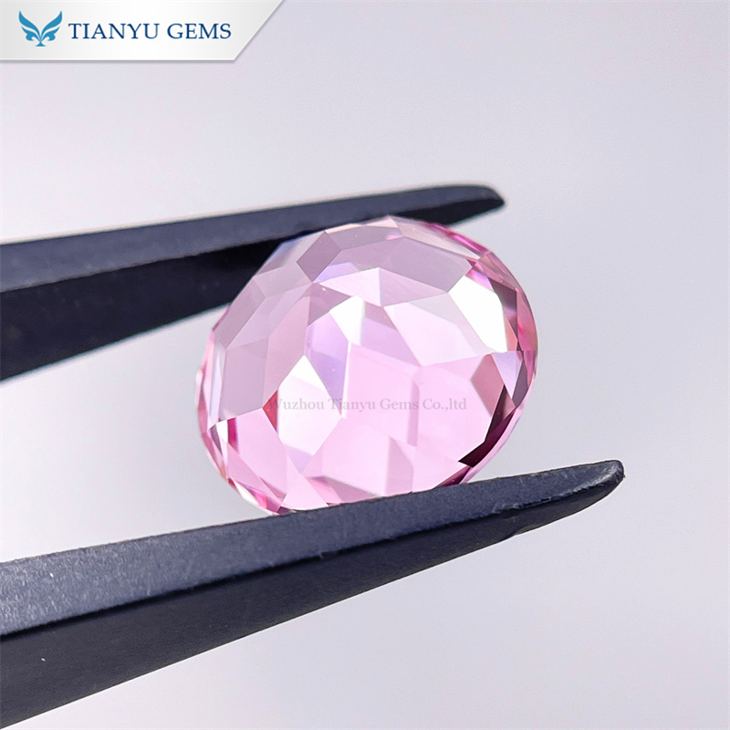 Lab Grown Gemstone Round Natural Cut Pink Sapphire 8
