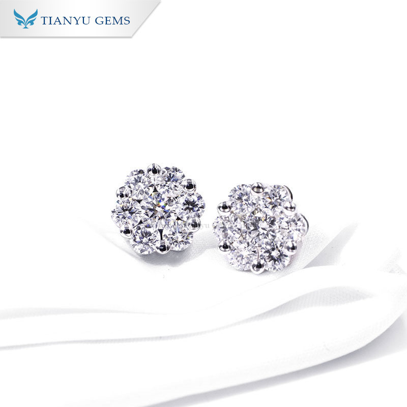 Custom lab made diamond earrings Factory Manufacturer | Tianyu gems 7