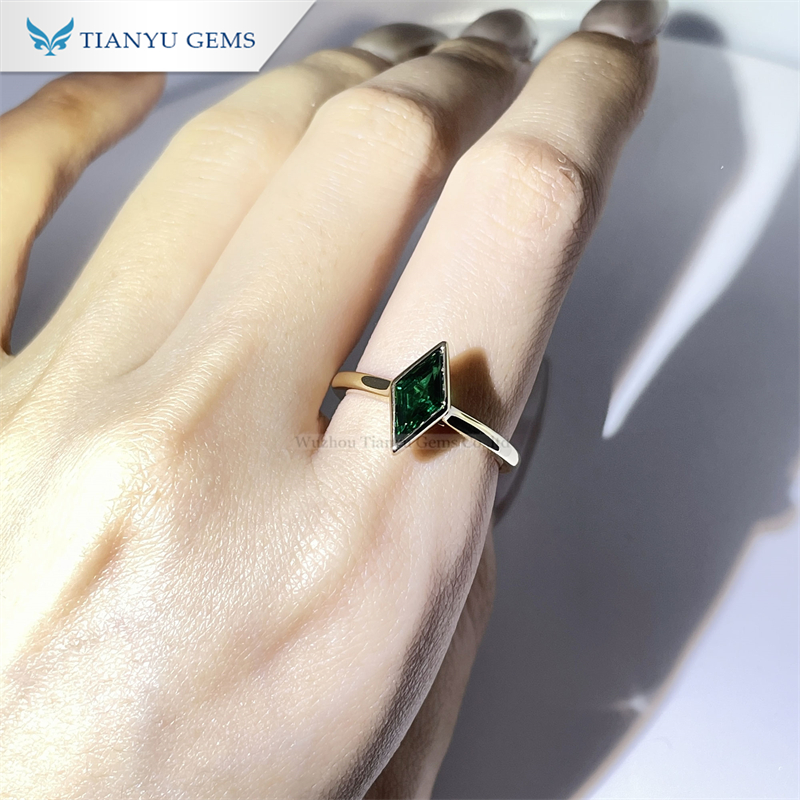 New white gold gemstone ring Company | Tianyu gems 4