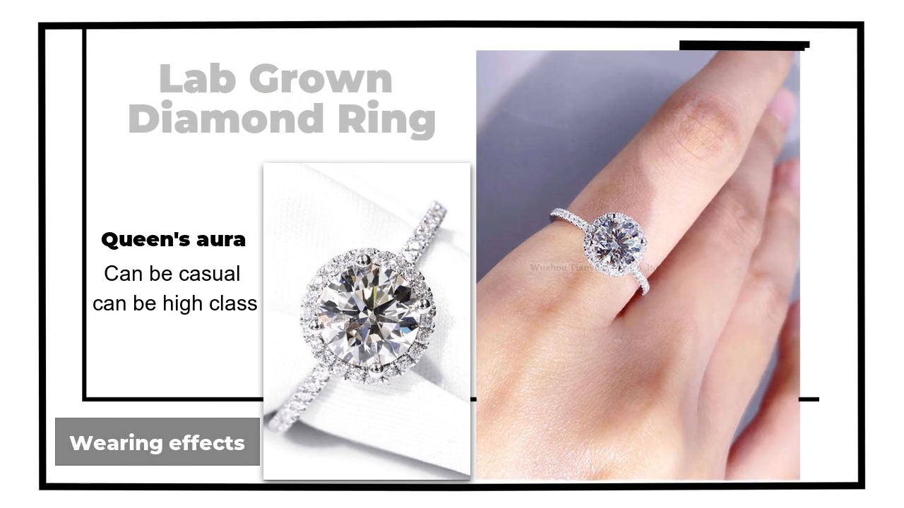 Custom lab diamond rings Company Manufacturer | Tianyu gems 4