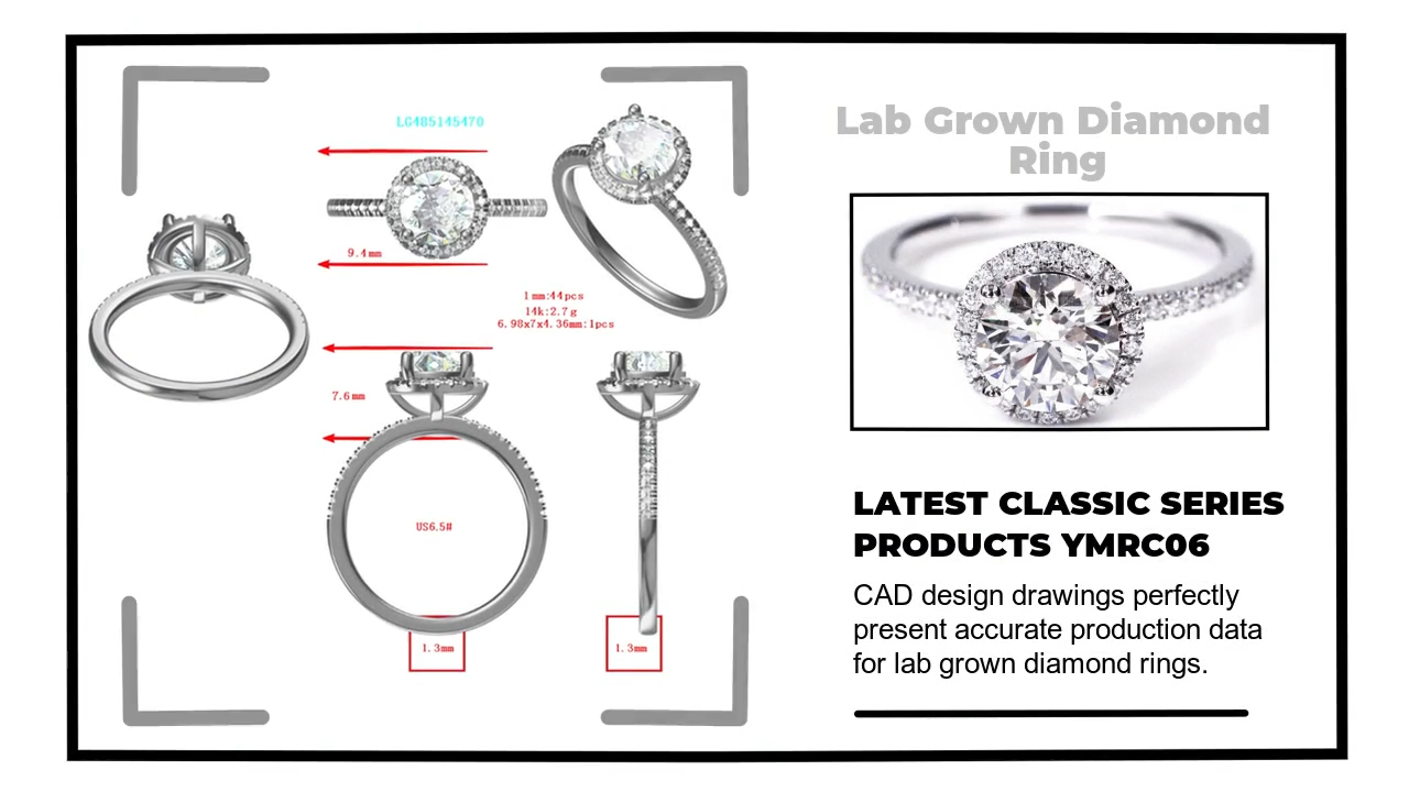 Custom lab diamond rings Company Manufacturer | Tianyu gems 2