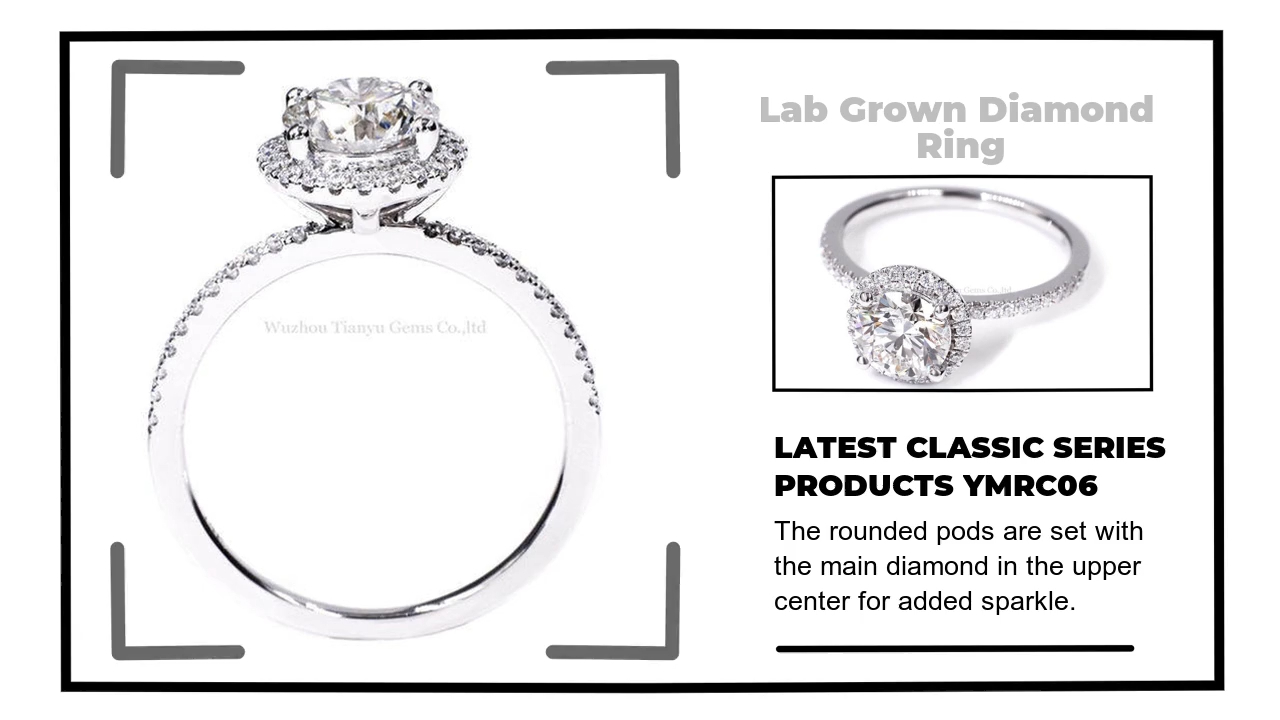 Custom lab diamond rings Company Manufacturer | Tianyu gems 3