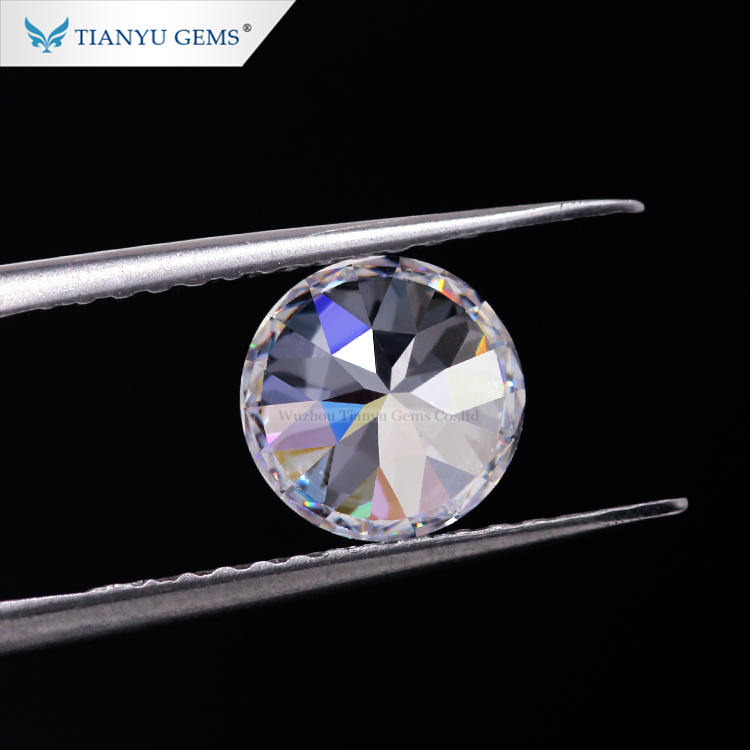 Customized Special Nine Arrows Cut White Moissanite Diamond 8
