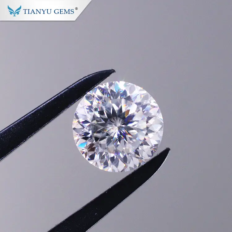 Tianyu Gems Hundred Facets Portuguese Cut  Round Moissanite 1