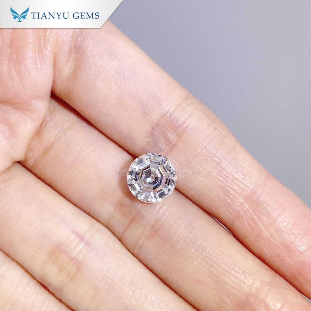Special Round Step Cut Custom Moissanite Diamond Supplier 5