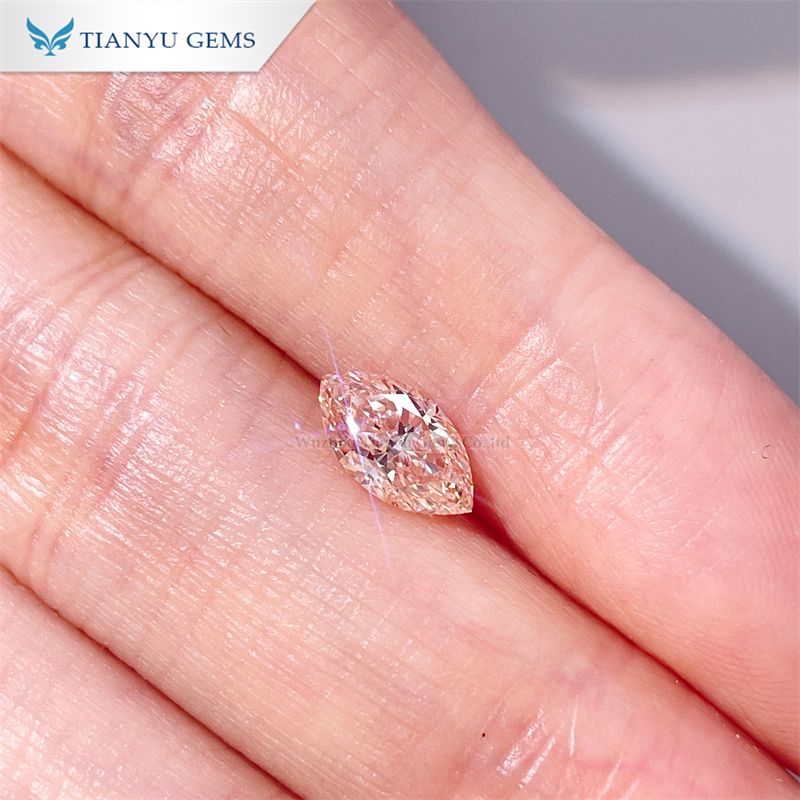 Tianyu Gems IGI Certificate 1.15ct Oval Cut Fancy Pink Lab Grown Diamond Wholesale For Custom Fancy Colors 4