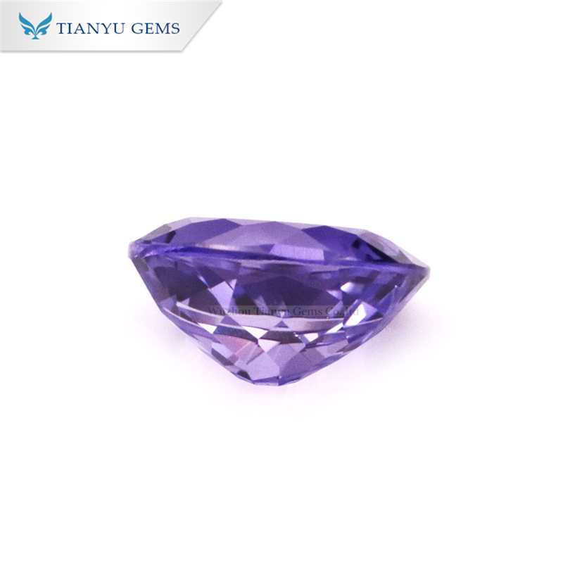Tianyu Gems Oval Hand Cut Lab Grown Lanvender Sapphire Stone 9