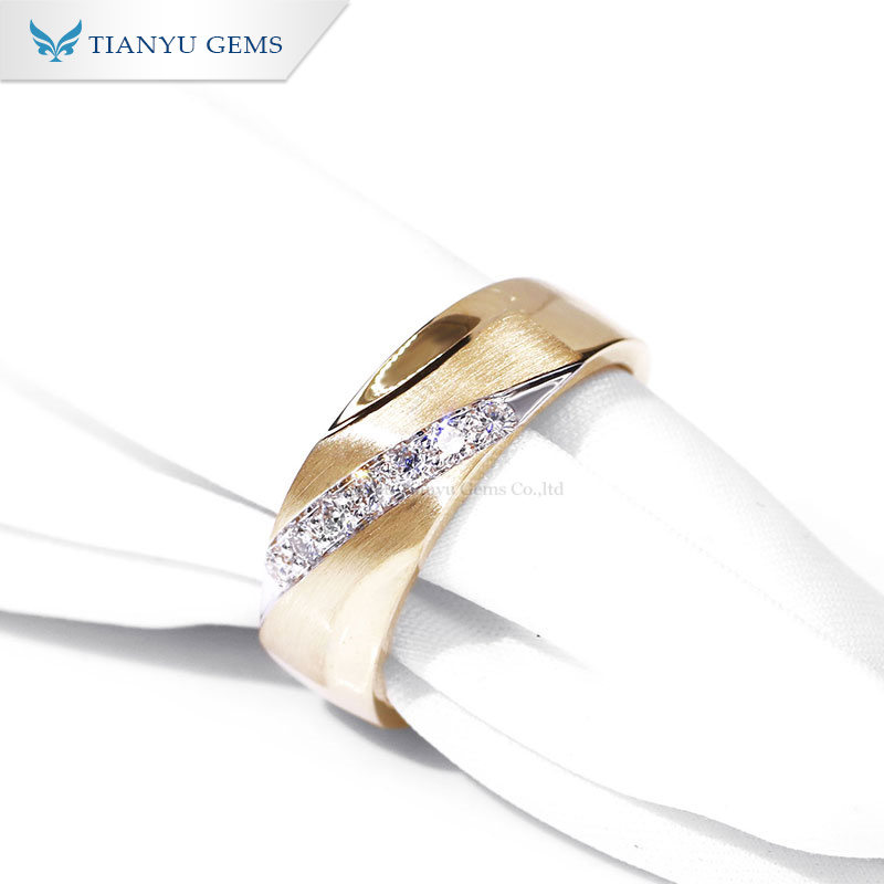 14k gold mens wedding band at Wholesale Prices | Tianyu gems 8