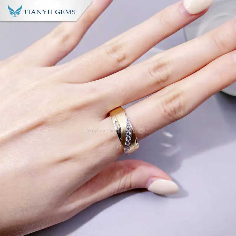 Vintage 14K Moissanite Men's Ring 3