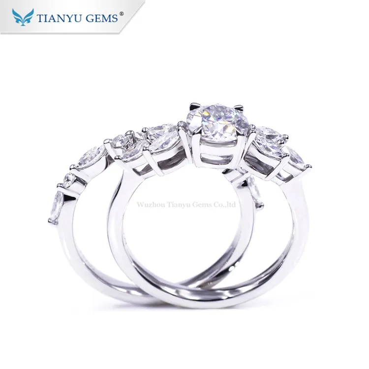 Tianyu gems | High-quality Wedding Ring Sets For Couples Factory 4