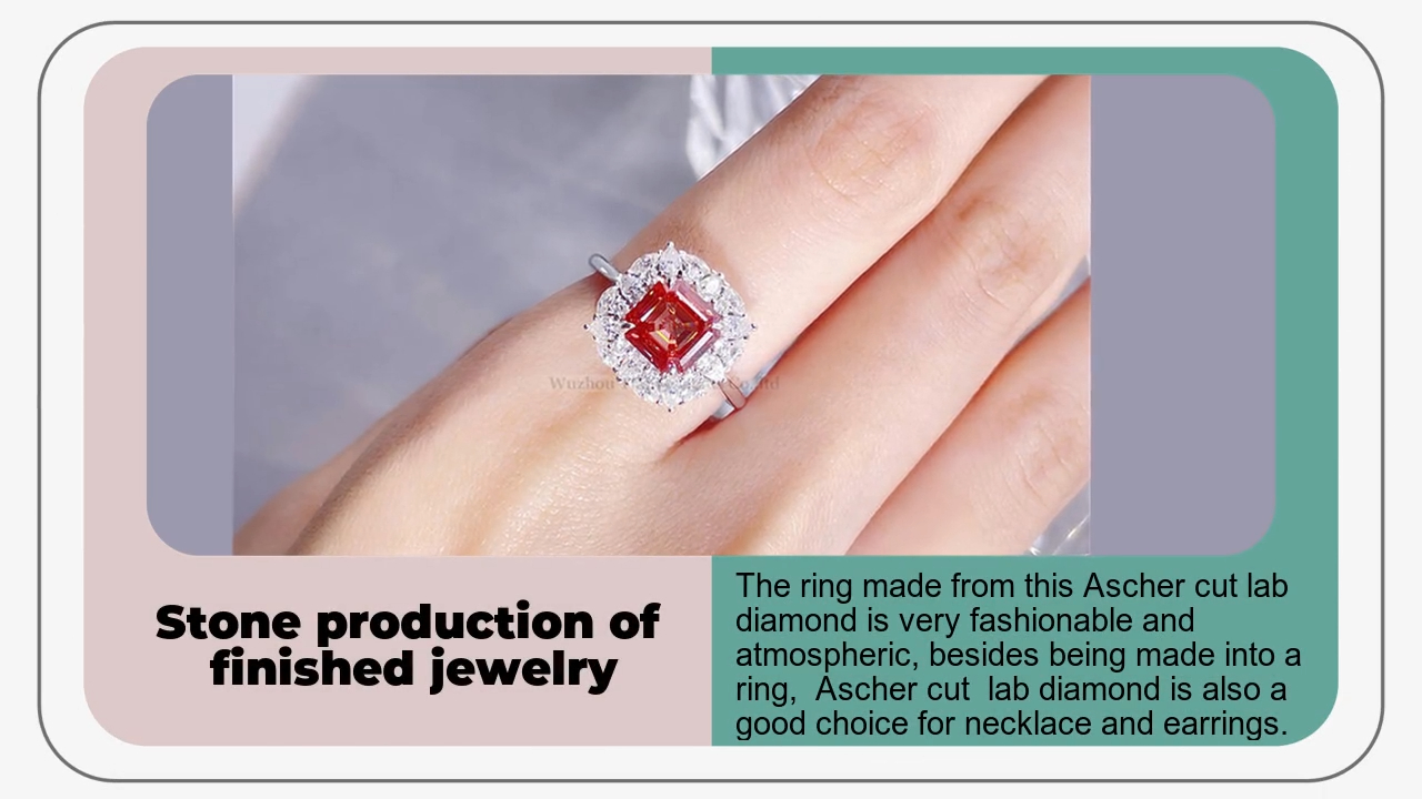 Tianyu Gems 2.04 carat Ascher cut lab grown diamond 4