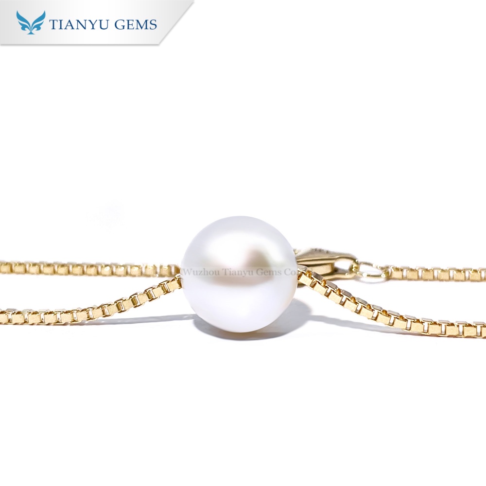 Tianyu Gems Pearl Gold Necklace 10k Gold Necklace With Pearl For Women 3